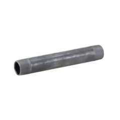 1-1/2" x 3" MNPT Black Steel Schedule 40 Pipe Nipple | NPB015X03