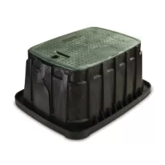 Rain Bird VB Jumbo Rectangular Valve Box with Locking Green Lid | RBBVBJMBH