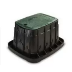 12" Rectangular Black Box VB Golf Standard with Purple Lid Valve Box | RBGVBSTNDPUR