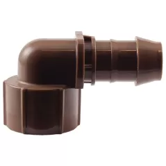 17 mm x 1/2" Barb x FPT Low Profile Elbow Adapter | RBXXFFFA050