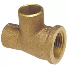 1" x 1/2" x 1" Copper x Female x Copper Bronze 714RR Series Tee | SFBTCFC119