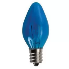 7 W 130 V Screw-In C7 Red Transparent Traditional Incandescent Bulb | SRC14210