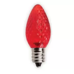 0.96 W Faceted Screw-In C7 Orange Retrofit Professional Grade LED Bulb | SRCLEDC7ORG