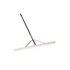Aircraft Aluminum 66" Handle Field/Aggregate Rake | STR12048