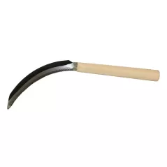 8" Wood Handle 6-1/2" Steel Blade Sickle | STR41420