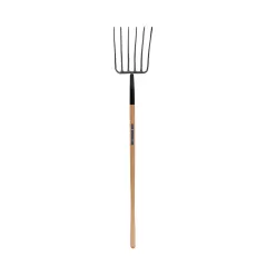 48" Hardwood Handle 6 Tines Manure Fork | STR49278