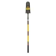14" Blade 48" Fiberglass Core Handle Open Back Drain Spade | STR49556