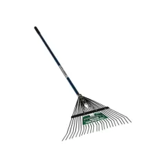 Steel 54" Aluminum Handle 24 Tines Pro-Grade Spring Brace Rake | STR40905