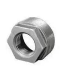 1/2" x 3/8" MNPT x FNPT Black Malleable Iron Hexagonal Bushing | TFBBH073