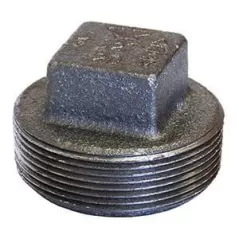 1/2" MNPT Black Malleable Iron 388 Series Domestic Plug | TFBP005D