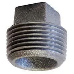 1" MNPT Black Malleable Iron 387 Series Domestic Plug | TFBP010D