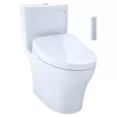 6-3/8" x 15-1/2" x 13-1/8" Cotton White Vitreous China with Cover For Toilet Bowls with Auto Flush Aquia IV Series Dual Flush Toilet Tank | TOTST446EMA01