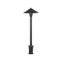 3 W Bi-Pin G4 2700K LED Powder Coated Black Solid Brass Low Voltage Path Light | TSCB302BLK