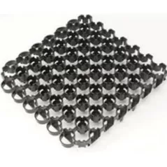19.7" x 19.7" HDPE Black Bodpave 85 Series Porous Paving Grid | TYP057580
