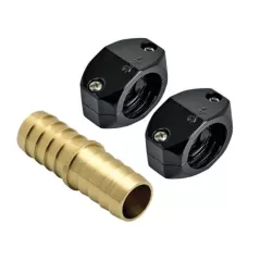 5/8" Stainless Steel And Ed Zinc/Brass Super Heavy-Duty Series With Clamp Hose Coupling Mender |  HR-58C