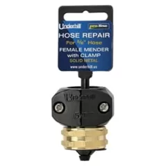5/8" Stainless Steel And Ed Zinc/Brass Super Heavy-Duty Series Female With Clamp Hose Mender |  HR-58F
