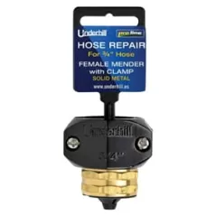 3/4" Stainless Steel and ED Zinc/Brass Super Heavy-Duty Series Female with Clamp Hose Mender | UNDHR75F