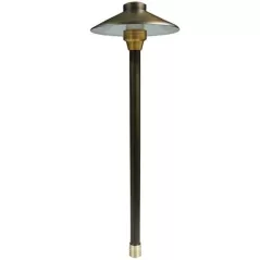 2 W 3000K LED Weathered Brass Odyssey Series Area Light | UNIC812L2