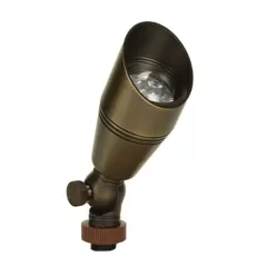 5 W GU5.3 MR-16 3000K LED Weathered Brass CNC Brass Knights Series Uplight | UNINOBL12L530