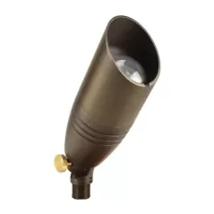 8 W GU5.3 MR-16 3000K LED Weathered Brass Solid Cast Brass Odyssey Series Uplight | UNIPULS12L830