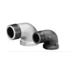 1/2" MNPT x FNPT Galvanized Malleable Iron 90 Degrees Street Elbow | TFG90ST005