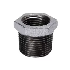 2" x 1/2" Male x Female Threaded Galvanized Malleable Iron Reducing Bushing | TFGBH247