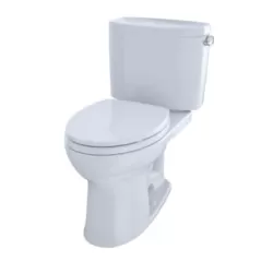 18-1/2" x 16" x 16-1/8" Vitreous China Cotton White Elongated Front Drake II Series Toilet Bowl | TOTC454CUFG01
