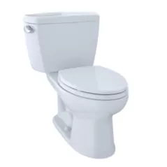 28-1/8" x 14" x 16-1/8" Vitreous China Cotton White Elongated Front Eco Drake Series Toilet Bowl | TOTC744EF1001