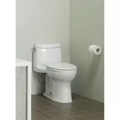 28-3/8" x 16-5/8" x 28-3/4" Vitreous China Cotton White 1-Piece UltraMax II Series Toilet | TOTMS604114CEFG