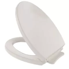 18-1/2" x 14" Sedona Beige Polypropylene with Cover For Elongated Toilet Bowls SoftClose Series Elongated Front Toilet Seat | TOTSS11412