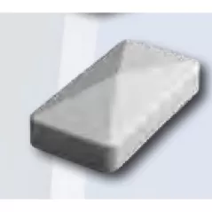 1" Vinyl Khaki External End Cap | VCEREC2312C