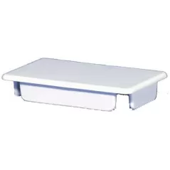 0.61" Vinyl Almond Internal End Cap | VCIREC2312A