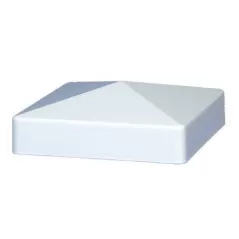 1-3/4" Vinyl Almond Long Lip Pyramid Horse Post Cap | VCOSPC4A
