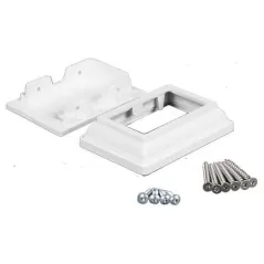 Vinyl White Eclipse Rail Bracket | VECLBS2312W
