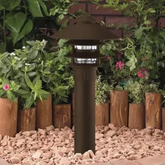 2.5 W Ceramic T3 LED Architectural Bronze Die-Cast Copper-Free Aluminum Landscape Series 9225 Model Bollard Light | VISBR9225Z25WT3
