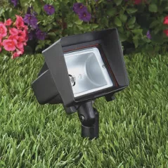 20 W Bi-Pin T4 LED Black Die-Cast Copper-Free Aluminum Landscape Series 5103 Model Up and Accent Light | VISGR5103B