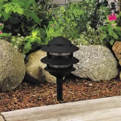10 W Ceramic T3 Halogen Black Die-Cast Aluminum Landscape Series Path Light | VISPR6222B