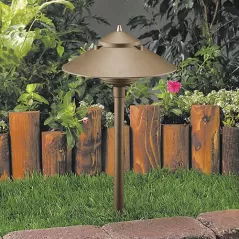 10" x 18" Architectural Bronze Die-Cast Copper-Free Aluminum Landscape Series Low Voltage Path Light | VISPR9216ZNL