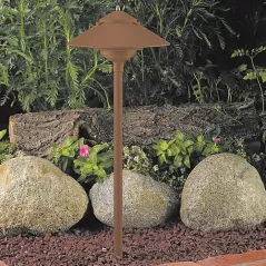10" x 25" Light Bronze Die-Cast Copper-Free Aluminum Landscape Series Low Voltage Path Light | VISPR9217LZNL