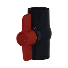 1" IPS Slip Gray PVC Ball Valve | VLPSCH80BV010S
