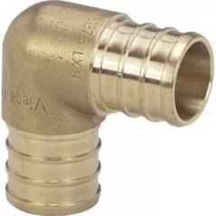 3/4" x 1/2" Crimp Brass 90 Degrees V5016ZL Series Elbow | VGA46243