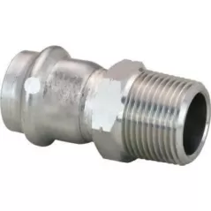1/2" Press x MPT 304 Stainless Steel 6011 Series Adapter | VGA85012