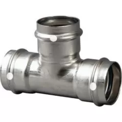 1" x 1" x 1/2" Press 304 Stainless Steel 6018 Series Tee | VGA85642