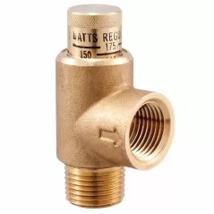1/2" MNPT x FNPT Brass 300 psi 530C-STD Series Poppet Calibrated Pressure Relief Valve | WAT530C005