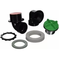 Chrome-Plated PVC 901 Series For SCH 40/Standard Bath Wastes Bath Waste Half Kit | WCO901BRIPVCCP