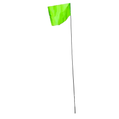 4" x 5" Lime Glo 100/Bundle Marking Flag | FLG4X5LIMEGLO