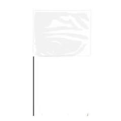 4" x 5" White 100/Bundle Marking Flag | FLG4X5WHITE