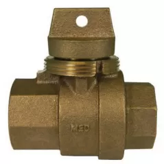 1" FNPT Brass 76105 Series Minneapolis Pattern Ball Valve Curb Stop | MCD5129192