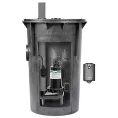 1/2 hp 120 V 80 gpm 4" Inlet with Combo Hub Simplex Sewage Pump Package | MCD6192130