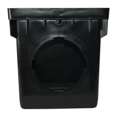 12" x 12" Square Polypropylene Black Catch Basin | NDS1203